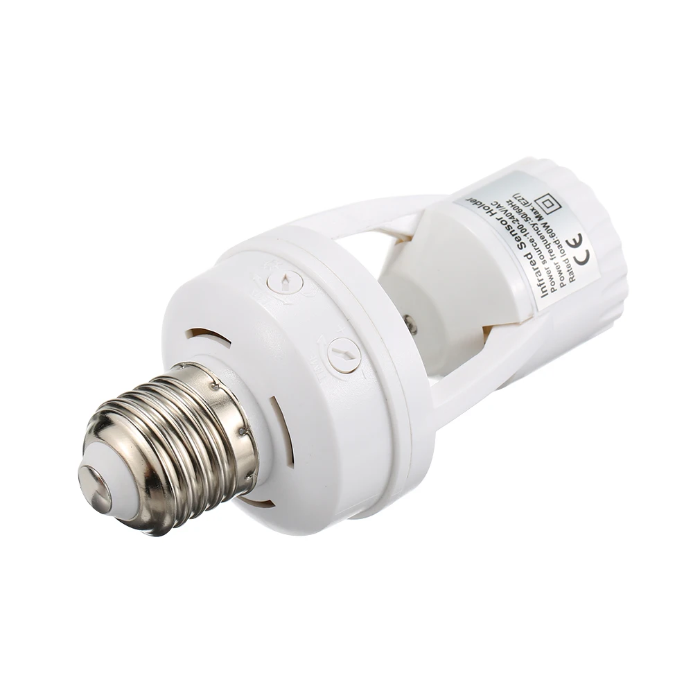 360 Degree Detection PIR Infrared Motion Sensor E27 LED Light Lamp Base Holder Bulb Socket Day & Night 2 Modes
360 Degree Detection PIR Infrared Motion Sensor E27 LED Light Lamp Base Holder Bulb Socket Day & Night 2 Modes