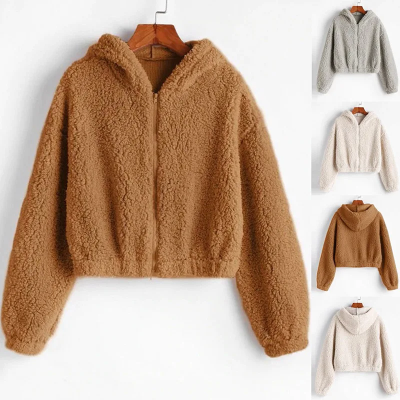 Explosive 2020 Fall/Winter New Pure Color Hooded Long Sleeve Plush Jacket Short Style Spot
Explosive 2020 Fall/Winter New Pure Color Hooded Long Sleeve Plush Jacket Short Style Spot
