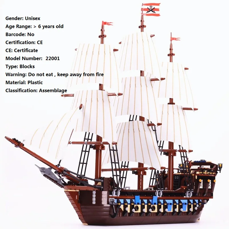 22001 In Stock Ship Ideas Collection The Imperial Flagship The Caribbean Ship 1717PCS Model Building Blocks Bricks Toy 
22001 In Stock Ship Ideas Collection The Imperial Flagship The Caribbean Ship 1717PCS Model Building Blocks Bricks Toy