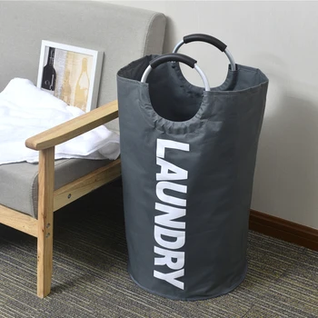 Portable Storage Bag with Alloy Handle Laundry Bag Foldable Laundry Hamper Durable Oxford Fabric Laundry Basket Clothes Sorter
Portable Storage Bag with Alloy Handle Laundry Bag Foldable Laundry Hamper Durable Oxford Fabric Laundry Basket Clothes Sorter