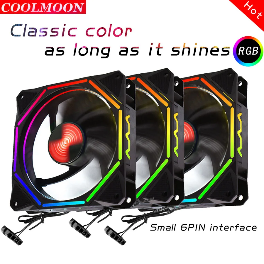COOLMOON YL-RGB12cm luminous chassis fan color-changing computer halo desktop main box good companion fan factory direct sales
COOLMOON YL-RGB12cm luminous chassis fan color-changing computer halo desktop main box good companion fan factory direct sales