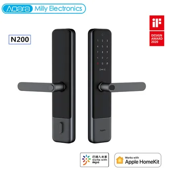 Newest Aqara Smart Door Lock N200 Fingerprint Bluetooth Password NFC Unlock Support Mijia HomeKit Smart Linkage With Doorbell
Newest Aqara Smart Door Lock N200 Fingerprint Bluetooth Password NFC Unlock Support Mijia HomeKit Smart Linkage With Doorbell