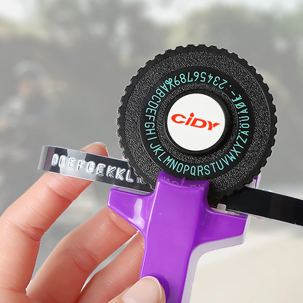 Purple Embossing Label Maker for MOTEX E101 Upgrade Version CIDY C101 Mini DIY Manual Typewriter fit for 9mm 3D label Tape
Purple Embossing Label Maker for MOTEX E101 Upgrade Version CIDY C101 Mini DIY Manual Typewriter fit for 9mm 3D label Tape