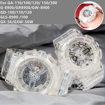 For Casio G Shock Silicone band transparent GA-100 GA-110 Rubber Watch Band Strap Replacement Black Waterproof WatchAccessories
For Casio G Shock Silicone band transparent GA-100 GA-110 Rubber Watch Band Strap Replacement Black Waterproof WatchAccessories