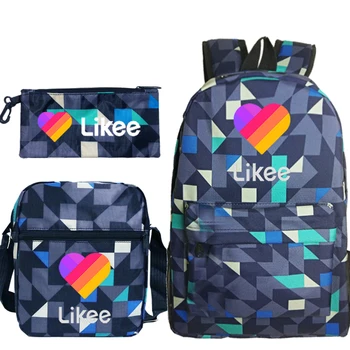 Likee Live Backpack for Boys and Girls Student School Bags Kids Travel Backpacks with Shoulder Bag Pencil Bag
Likee Live Backpack for Boys and Girls Student School Bags Kids Travel Backpacks with Shoulder Bag Pencil Bag