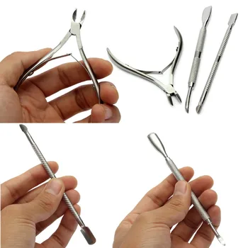 20sets 2017 3Pcs Nail Art Clipper Plier Stainless Steel Dead Skin Cuticle Nipper Spoon Pusher Remover Cutter Scissor Nail 
20sets 2017 3Pcs Nail Art Clipper Plier Stainless Steel Dead Skin Cuticle Nipper Spoon Pusher Remover Cutter Scissor Nail