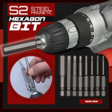 8pcs S2 Steel Magnetic Hexagon Bit Set 1/4 Inch Hex Shank Screwdriver Bit Set 50mm Length H1.5-H8 Dropshipping
8pcs S2 Steel Magnetic Hexagon Bit Set 1/4 Inch Hex Shank Screwdriver Bit Set 50mm Length H1.5-H8 Dropshipping