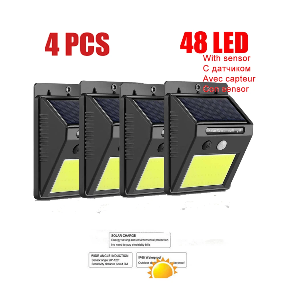 1-4PCS LEDs Solar Powered Wall Light Infrared & Light Sensor Wireless Outdoor IP65 Waterproof Security Lighting for Doorway indo
1-4PCS LEDs Solar Powered Wall Light Infrared & Light Sensor Wireless Outdoor IP65 Waterproof Security Lighting for Doorway indo