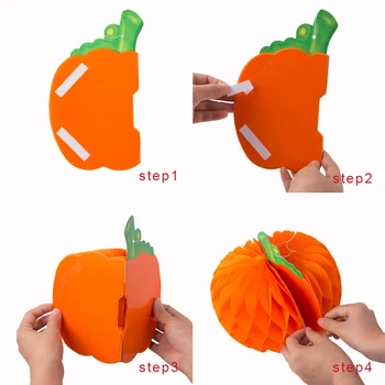 6pcs Hanging Hole 3D Art DIY Crafts Gift Festival Paper Pumpkin Honeycomb For Home Lightweight Halloween Decoration Party
6pcs Hanging Hole 3D Art DIY Crafts Gift Festival Paper Pumpkin Honeycomb For Home Lightweight Halloween Decoration Party