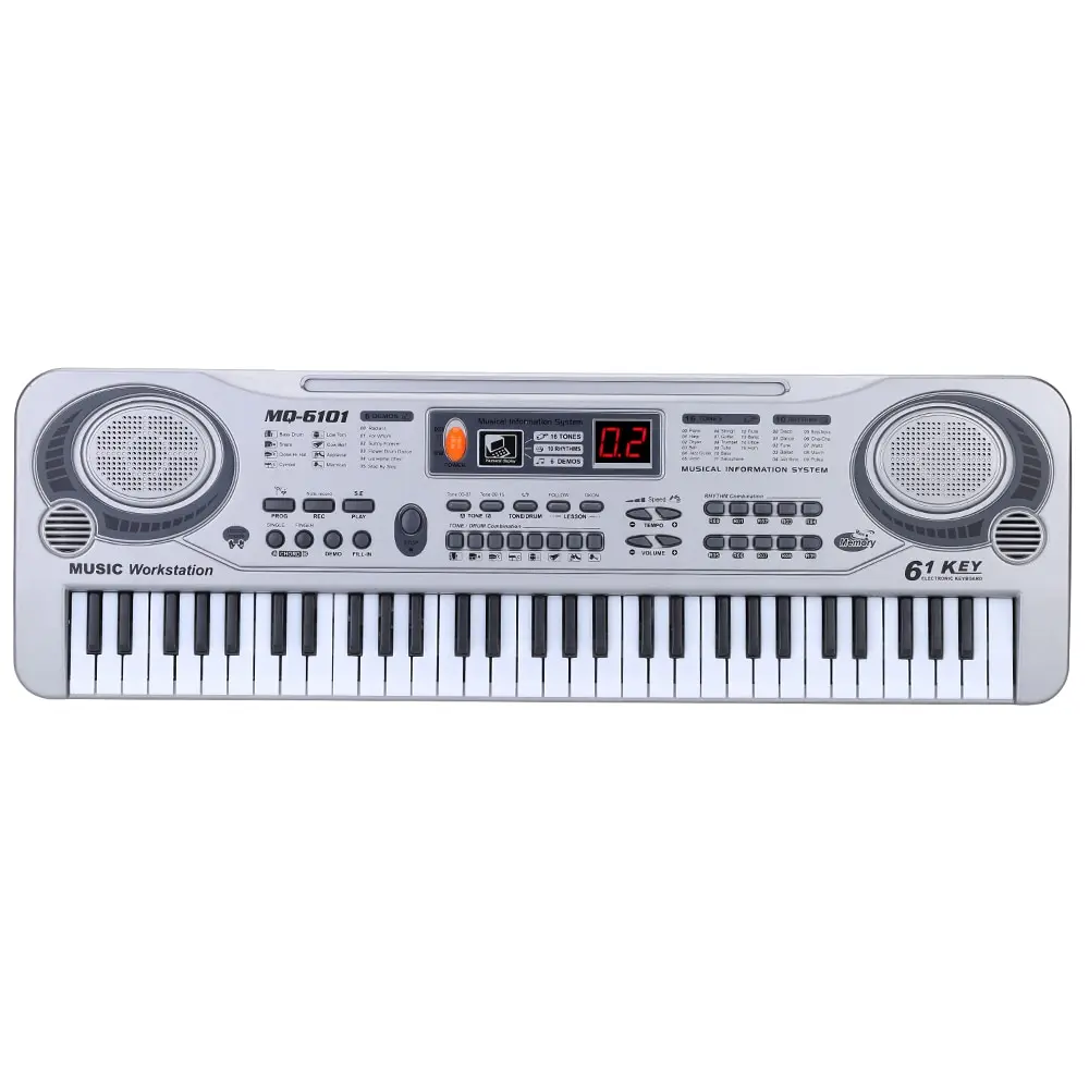 Electronic Piano Keyboard LED Music Toy with Microphone 61 Keys Professional Child Musical Keyboard instrument Gift for Children
Electronic Piano Keyboard LED Music Toy with Microphone 61 Keys Professional Child Musical Keyboard instrument Gift for Children