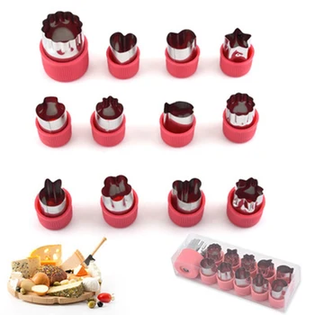 12Pcs Cake Cookies Cutter Flower Shape Mold Vegetable Carrot Fruit Cut Mold Cucumber Dough Baking Tool kitchen DIY Food Knife
12Pcs Cake Cookies Cutter Flower Shape Mold Vegetable Carrot Fruit Cut Mold Cucumber Dough Baking Tool kitchen DIY Food Knife
