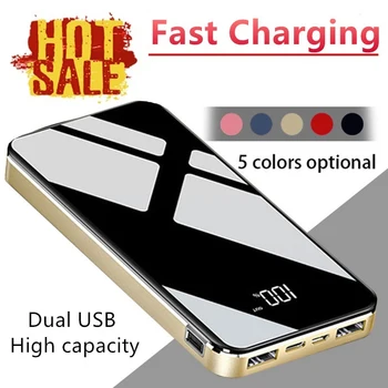 Power Bank 2020 New Fashion Battery Bank LCD Screen Digital Display Power Bank Charger Power 30000 mah Waterproof Powerbank
Power Bank 2020 New Fashion Battery Bank LCD Screen Digital Display Power Bank Charger Power 30000 mah Waterproof Powerbank