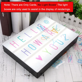 85PCS Cinema Lightbox Letters For A4 Light Box DIY Colorful Lighting Letters & Cards & Signs & Numbers Night Lamp Holiday Decor
85PCS Cinema Lightbox Letters For A4 Light Box DIY Colorful Lighting Letters & Cards & Signs & Numbers Night Lamp Holiday Decor