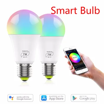 LED Smart WiFi Bulb Led Light E27 RGB W Color Changing LED WiFi Light For Google Home Alexa Echo Remote Control Home Essential
LED Smart WiFi Bulb Led Light E27 RGB W Color Changing LED WiFi Light For Google Home Alexa Echo Remote Control Home Essential