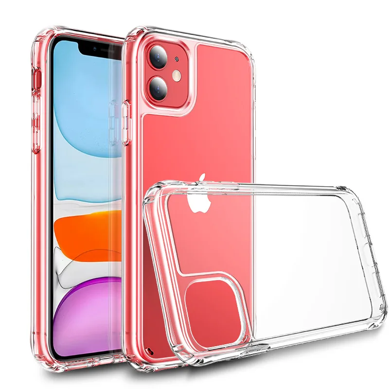 Suitable for new iPhone 11/12 case transparent apple protective case four corner airbag anti falling TPU + PC
Suitable for new iPhone 11/12 case transparent apple protective case four corner airbag anti falling TPU + PC