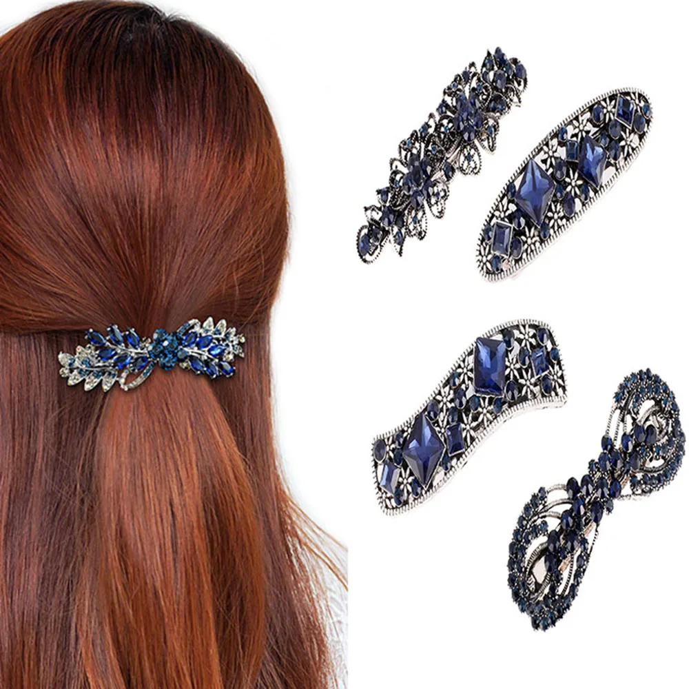 Haimeikang Women Vintage Hair Clip Rhinestone Fashion Tiara Headwear Diamond Elegant Hairpin Hair Accessories New Style
Haimeikang Women Vintage Hair Clip Rhinestone Fashion Tiara Headwear Diamond Elegant Hairpin Hair Accessories New Style