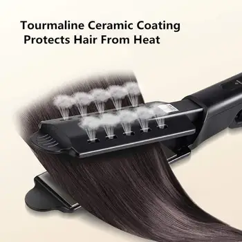 Steam Hair Straightener Four-gear temperature adjustment Ceramic Tourmaline Ionic Hair Iron Steam Flat Irons Straighteners
Steam Hair Straightener Four-gear temperature adjustment Ceramic Tourmaline Ionic Hair Iron Steam Flat Irons Straighteners