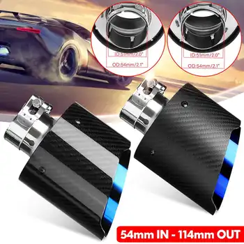 54mm - 114mm Auto Carbon Fiber Car Muffler Exhaust Tip Exhaust System Car Modifide Mufflers Pipe fit 50mm 51mm Exhaust
54mm - 114mm Auto Carbon Fiber Car Muffler Exhaust Tip Exhaust System Car Modifide Mufflers Pipe fit 50mm 51mm Exhaust