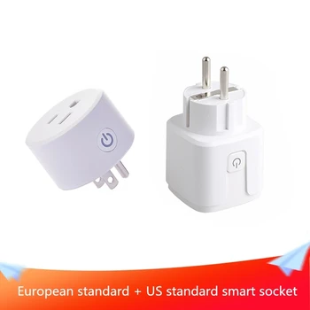A Group Plug European Standard+US Standard Smart Socket WiFi Smart Remote Control Voice Control Works for Google Home Mini Alexa
A Group Plug European Standard+US Standard Smart Socket WiFi Smart Remote Control Voice Control Works for Google Home Mini Alexa
