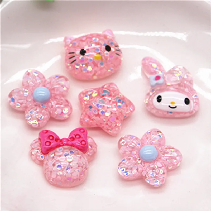10pcs Cute Glitter Pink Resin Star/Flower/Bear Cartoon Animal Flatback Cabochons DIY Hair Clip Decoration,about 17mm
10pcs Cute Glitter Pink Resin Star/Flower/Bear Cartoon Animal Flatback Cabochons DIY Hair Clip Decoration,about 17mm