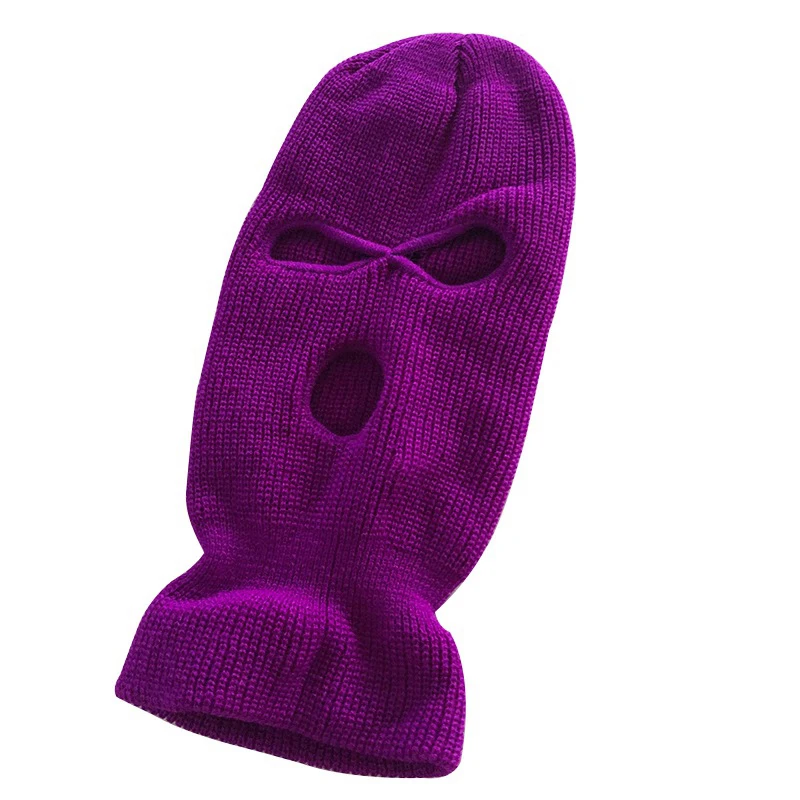 Fashion Warm Full Face Cover Balaclava Ski Mask Hat 3 Holes Balaclava