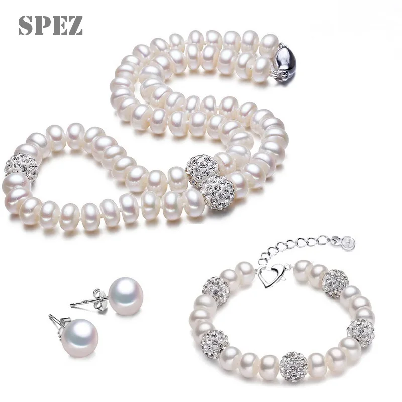 beautiful trendy Pearl Necklace Set Real Natural Freshwater Pearl Jewelry Sets 925 Sterling Silver Earrings Bracelet For Women
beautiful trendy Pearl Necklace Set Real Natural Freshwater Pearl Jewelry Sets 925 Sterling Silver Earrings Bracelet For Women