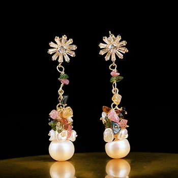 Handmade Original Design Natural Fresh Water Pearl Drop Earrings For Women Wedding Engagement Fine Jewelry Brincos Delicate New
Handmade Original Design Natural Fresh Water Pearl Drop Earrings For Women Wedding Engagement Fine Jewelry Brincos Delicate New