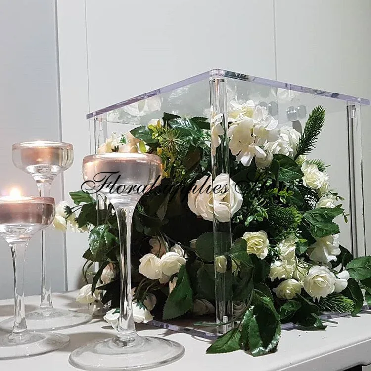 Акриловая подставка для цветов Хрустальный прозрачный держатель свадебные