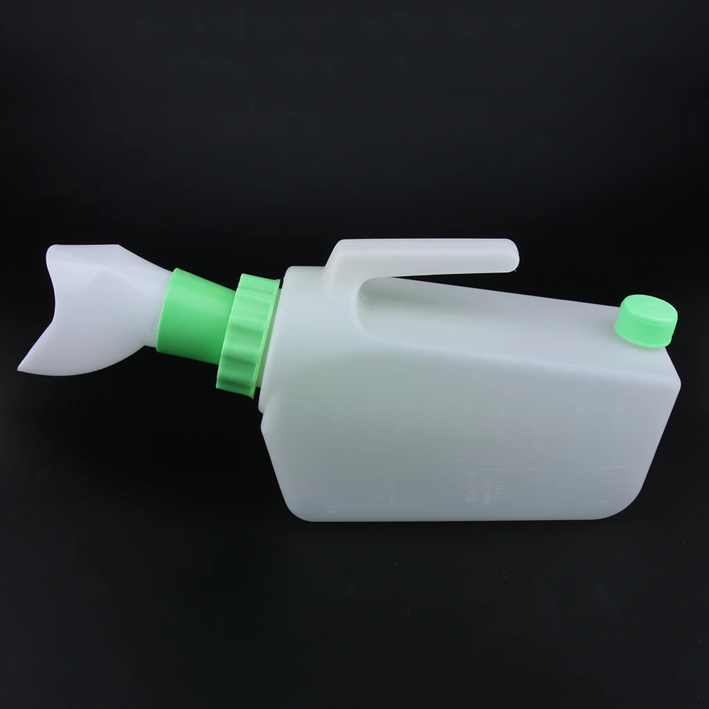 Elderly Patients, Reusable Female Pee Urinal Bottle, Plastic Night Drainage Container Collector for Old Women Elderly Patients, Reusable Female Pee Urinal Bottle, Plastic Night Drainage Container Collector for Old Women
