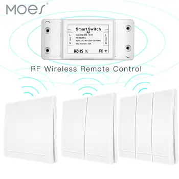 433Mhz Wireless Smart Switch RF Remote Control Receiver Push Button Controller Wall Panel Transmitter,2 way/3 way Multi-Control
433Mhz Wireless Smart Switch RF Remote Control Receiver Push Button Controller Wall Panel Transmitter,2 way/3 way Multi-Control