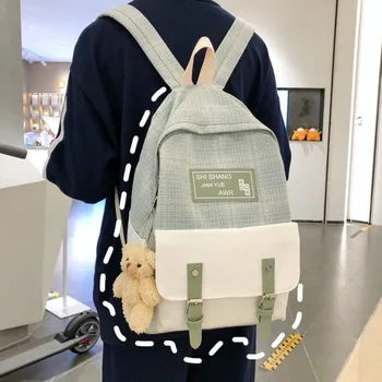 Fashion style unisex canvas backpack large capacity simple student backpack school bag laptop bag travel backpack shopping bag 
Fashion style unisex canvas backpack large capacity simple student backpack school bag laptop bag travel backpack shopping bag