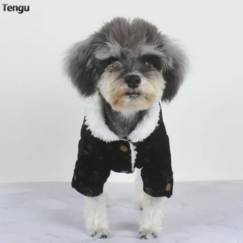 The cool pet fur collar jacket with lapel has thick wool pile inside, which is especially suitable for cats to wear buttons for
The cool pet fur collar jacket with lapel has thick wool pile inside, which is especially suitable for cats to wear buttons for