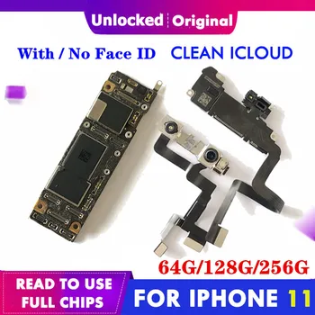 Original Motherboard For iPhone 11 iCloud Unlocked With without Face ID iOS support updated Logic Board mainboard for iphone11
Original Motherboard For iPhone 11 iCloud Unlocked With without Face ID iOS support updated Logic Board mainboard for iphone11