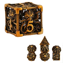 7 pure copper metal Dice Set DND, totem dice for Cthulhu dice in dungeon and dragon role-playing games
7 pure copper metal Dice Set DND, totem dice for Cthulhu dice in dungeon and dragon role-playing games