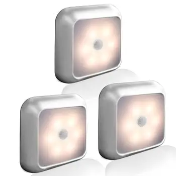 3PCS 6LEDs Cabinet Lamp Square Shape Motion Sensor Night Light for Closet Wardrobe
3PCS 6LEDs Cabinet Lamp Square Shape Motion Sensor Night Light for Closet Wardrobe