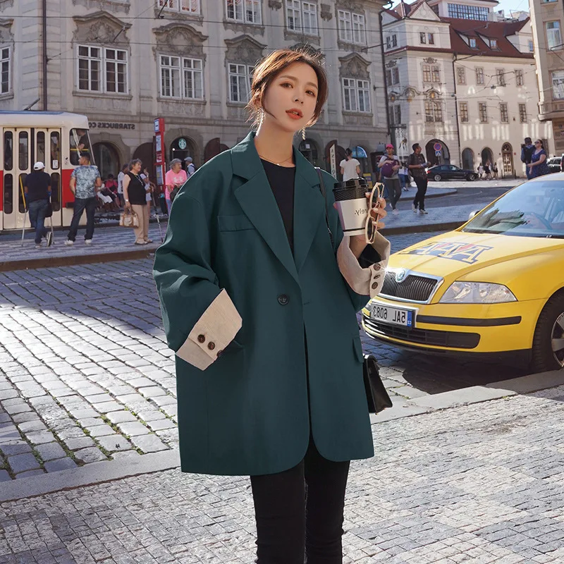 Suit 2019 Online Celebrity Autumn Popular Sisters Outfit Korean-style Loose-Fit Students Spring And Autumn Retro Elegant Commuti
Suit 2019 Online Celebrity Autumn Popular Sisters Outfit Korean-style Loose-Fit Students Spring And Autumn Retro Elegant Commuti