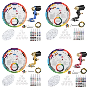 Tattoo Machine Kit for Shader & Liner with Color Mixing Guide Wheel for Makeup, Nail Ark, Microblading and Painting Crafts
Tattoo Machine Kit for Shader & Liner with Color Mixing Guide Wheel for Makeup, Nail Ark, Microblading and Painting Crafts