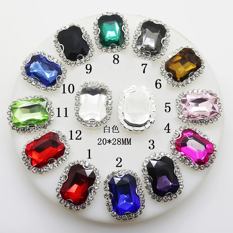 10pcs/lot 20*28MM Fashion DIY Rhinestone Hand Made Wedding Button Clothes DIY Accessories Decoration for Sewing
10pcs/lot 20*28MM Fashion DIY Rhinestone Hand Made Wedding Button Clothes DIY Accessories Decoration for Sewing