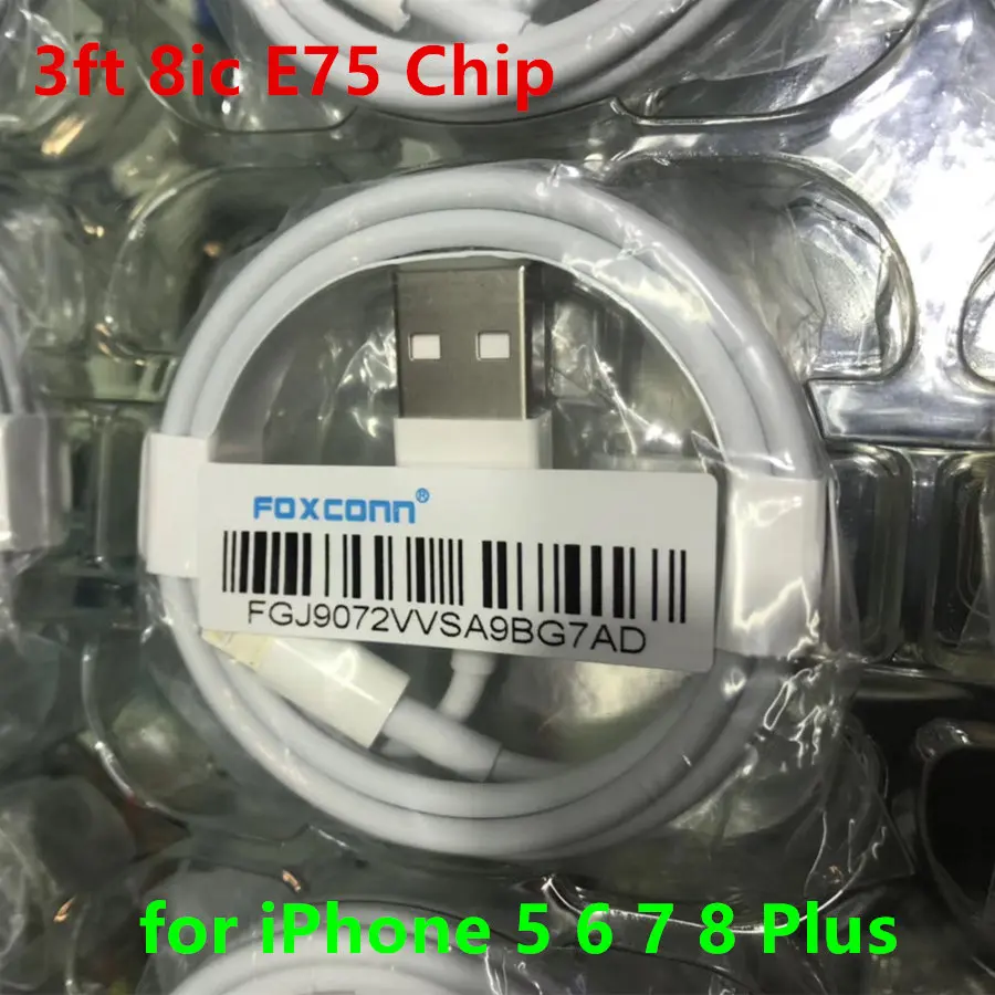 2019 Original for Foxconn 3ft 8ic E75 Chip Sync Data USB charging cable for iPhone 5 6 7 8 Plus for iPad for iPod
2019 Original for Foxconn 3ft 8ic E75 Chip Sync Data USB charging cable for iPhone 5 6 7 8 Plus for iPad for iPod