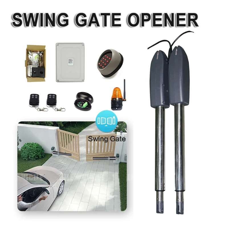 AUTO Actuator Automation swing Door gate opener motor double engine kits for Separated on both sides home farm gates
AUTO Actuator Automation swing Door gate opener motor double engine kits for Separated on both sides home farm gates