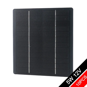 Solar Panel 12V Photovoltaic Panel PET Solar Cell 5W Battery Charger for Mini Solar System - 10PCS
Solar Panel 12V Photovoltaic Panel PET Solar Cell 5W Battery Charger for Mini Solar System - 10PCS