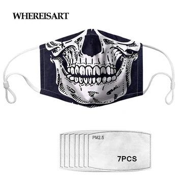 WHEREISART 3D Skull Face Design Unisex Half Mouth Face Masks Reusable Dust Proof Adjustable Comfortable Washable Mascarillas
WHEREISART 3D Skull Face Design Unisex Half Mouth Face Masks Reusable Dust Proof Adjustable Comfortable Washable Mascarillas
