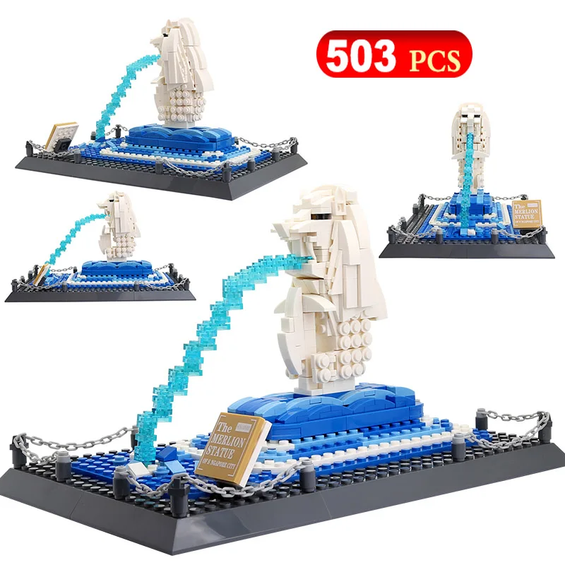 World Famous Architecture Diamond Building Blocks 503Pcs Merlion Statue DIY Assembly Bricks Construction Block Educational Toy
World Famous Architecture Diamond Building Blocks 503Pcs Merlion Statue DIY Assembly Bricks Construction Block Educational Toy
