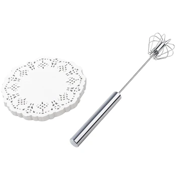 100pcs Lace Doilies Paper 4.5 Inch Decorative Round Placemats, Liners & 1pcs Stainless Steel Semi-Automatic Eggbeater
100pcs Lace Doilies Paper 4.5 Inch Decorative Round Placemats, Liners & 1pcs Stainless Steel Semi-Automatic Eggbeater
