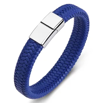 Bracelet Titanium Steel Braided Bangle Simple Men And Women Wristband Dark Blue Stainless Steel Clasp 20Cm Open Closed Bracelet
Bracelet Titanium Steel Braided Bangle Simple Men And Women Wristband Dark Blue Stainless Steel Clasp 20Cm Open Closed Bracelet