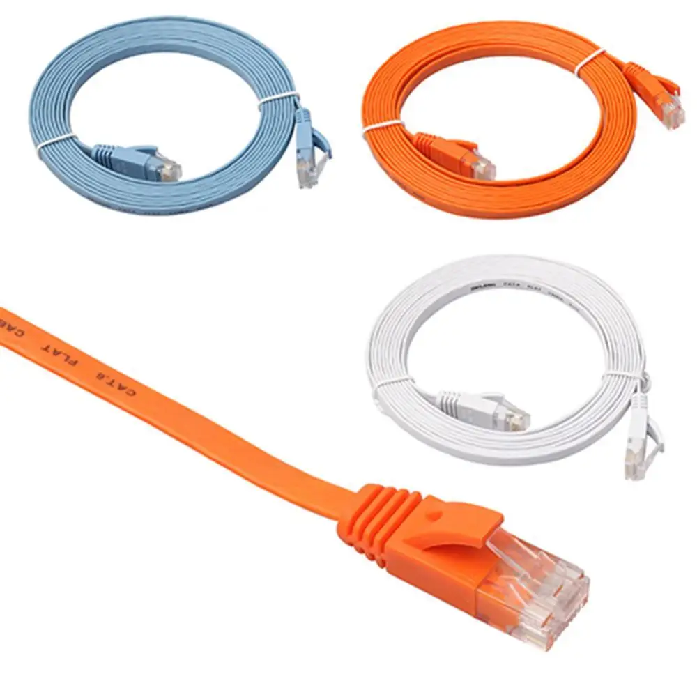 

Cat 6 Ethernet Cable 0.5-15m CAT6 Speed Gigabit Ethernet Network LAN Cable Flat UTP Patch Router Cable