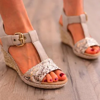 2020 Summer High Quality Women Platform Sandals Fashion Serpentine High Heels Wedges Espadrilles Ladies Open Toe Sandals Women
2020 Summer High Quality Women Platform Sandals Fashion Serpentine High Heels Wedges Espadrilles Ladies Open Toe Sandals Women