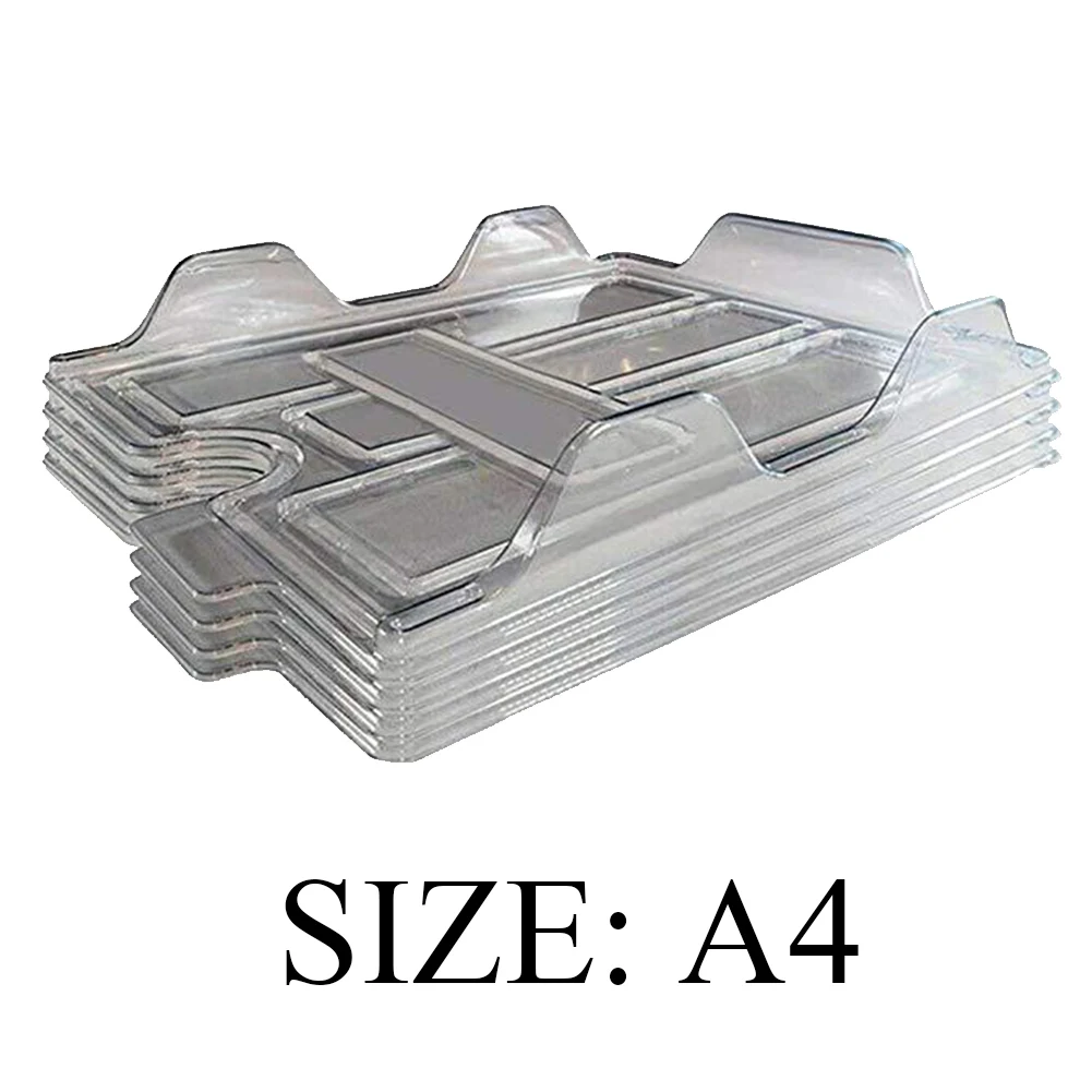 Rack Transparent Practical Accessories Portable Stackable File Organizer Work With Label Tab School Desk Office Visible
Rack Transparent Practical Accessories Portable Stackable File Organizer Work With Label Tab School Desk Office Visible