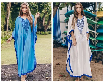 Swimwear Cover Up Women Fashion Beach Outings For 2020 Embroidery Loose Plus Size Outside Upper Garment Skirt Smock Animal 
Swimwear Cover Up Women Fashion Beach Outings For 2020 Embroidery Loose Plus Size Outside Upper Garment Skirt Smock Animal