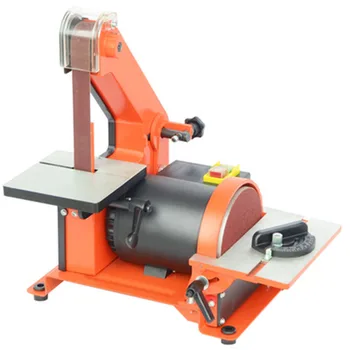 Belt machine small woodworking sanding machine desktop grinding machine multifunction vertical sandpaper machine Metal deburring